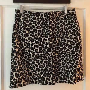 Sanctuary leopard a line skirt